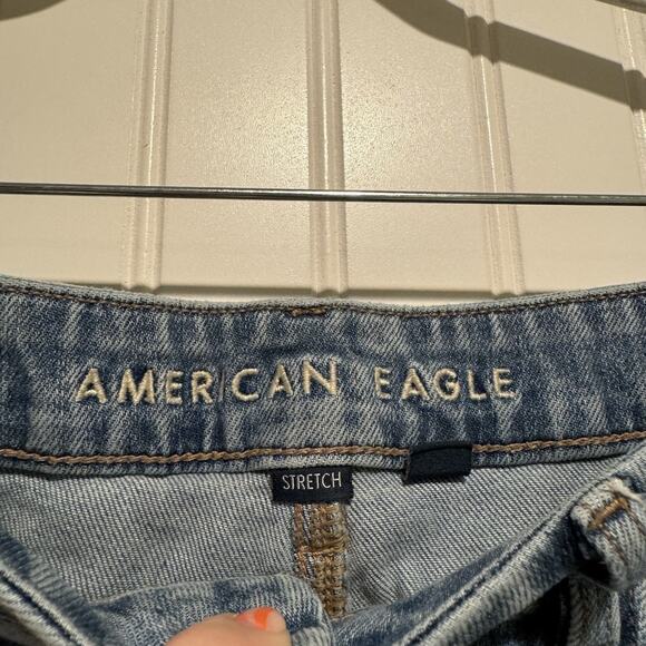 American Eagle Curvy Super High Rise Baggy Wide Leg Jeans Size 14 - Picture 3 of 6